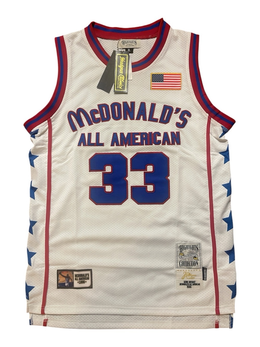 Kobe McDonald's All American #33 White Basketball Jersey